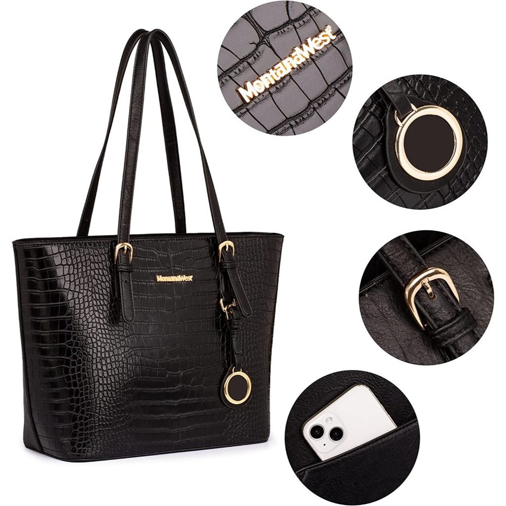 New Montana West Purses and Handbags for Women 3PCS Tote Purse and Walle… - Picture 15 of 16